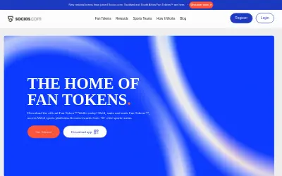 Website screenshot of AC Milan Fan Token (2026-05-23)