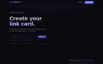 Website screenshot of Link Platform (2026-06-24)