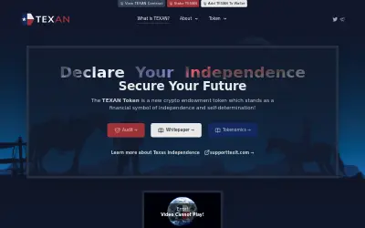 Website screenshot of Texan (2026-05-30)