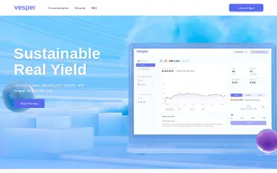 Website screenshot of Vesper Finance (2026-05-30)