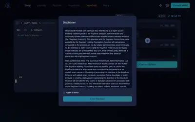 Website screenshot of Raydium (2026-05-19)