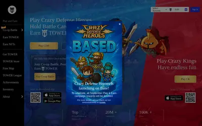 Website screenshot of Tower (2026-04-26)