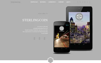 Website screenshot of Sterlingcoin (2026-05-20)