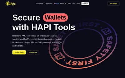 Website screenshot of HAPI (2026-05-19)