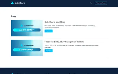 Website screenshot of StakedZEN (2026-05-21)