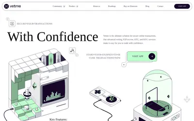 Website screenshot of VetMe (2026-04-25)