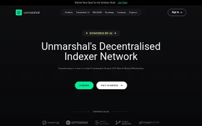 Website screenshot of Unmarshal (2026-05-30)