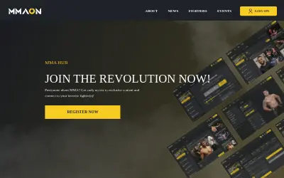 Website screenshot of MMAON (2026-05-30)