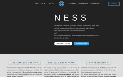 Website screenshot of PrivateNess (2026-04-25)