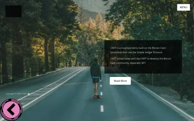 Website screenshot of CNFT (2026-05-23)