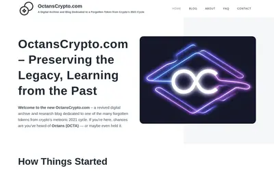 Website screenshot of Octans (2026-05-22)