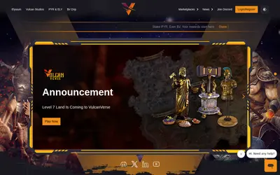 Website screenshot of Vulcan Forged (2026-05-22)
