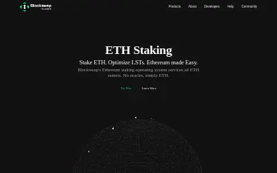 Website screenshot of BlockSwap Network (2026-05-30)