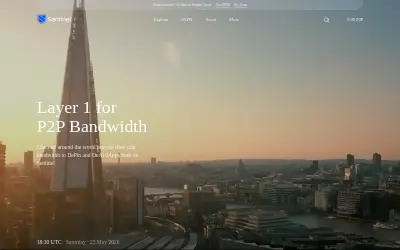 Website screenshot of Sentinel (2026-05-23)