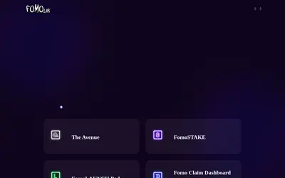 Website screenshot of Fomo Labs (2026-05-20)