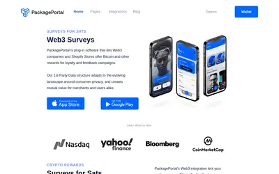 Website screenshot of PackagePortal (2026-05-20)