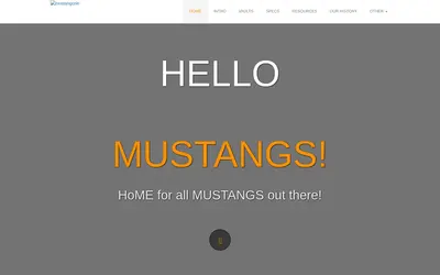 Website screenshot of MustangCoin (2026-05-21)