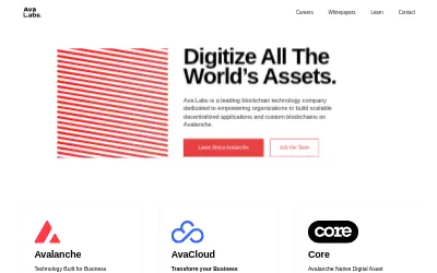 Website screenshot of Wrapped AVAX (2026-05-23)
