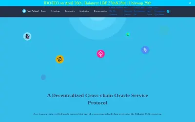 Website screenshot of Ares Protocol (2026-05-23)