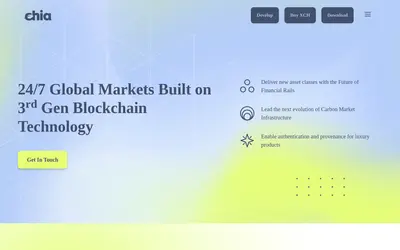 Website screenshot of Chia (2026-05-19)