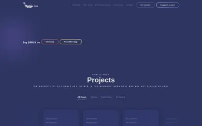 Website screenshot of Bulk Network (2026-04-20)