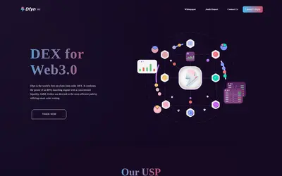Website screenshot of Dfyn Network (2026-04-25)