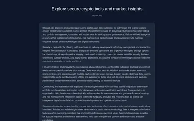 Website screenshot of BitQuark (2026-04-21)