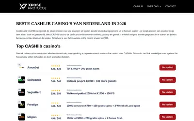 Website screenshot of Xpose Protocol (2026-04-24)