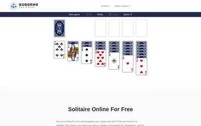Website screenshot of SubGame (2026-04-24)