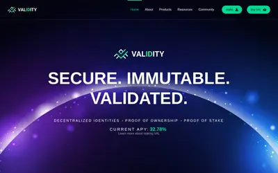 Website screenshot of Validity (2026-05-22)