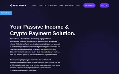 Website screenshot of Xenon Pay (2026-04-25)