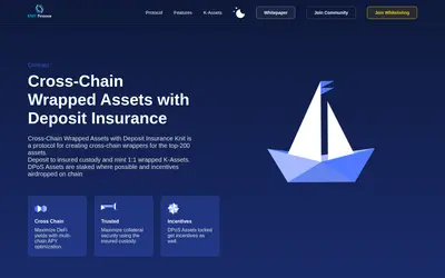 Website screenshot of Knit Finance (2026-05-20)