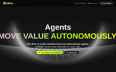 Website screenshot of UBOX (2026-06-09)