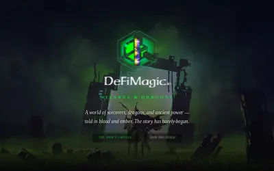 Website screenshot of Dark Magic (2026-05-23)