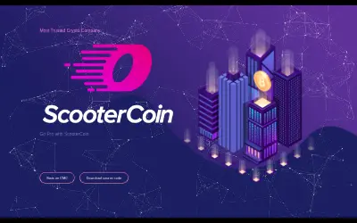 Website screenshot of ScooterCoin (2026-05-23)