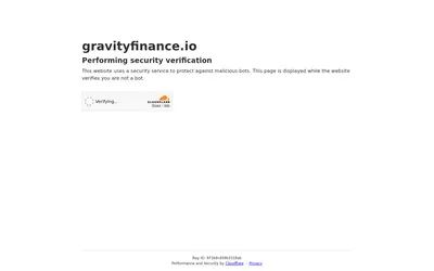 Website screenshot of Gravity Finance (2026-04-25)