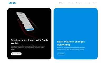 Website screenshot of Dash (2026-05-21)