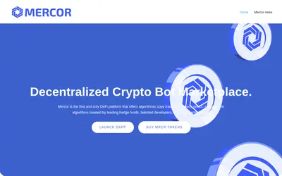 Website screenshot of Mercor Finance (2026-05-22)