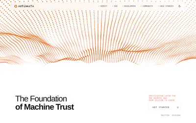Website screenshot of Automata (2026-04-25)