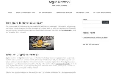 Website screenshot of Argus (2026-05-20)