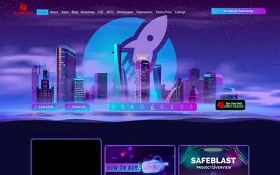 Website screenshot of SafeBlast (2026-05-22)