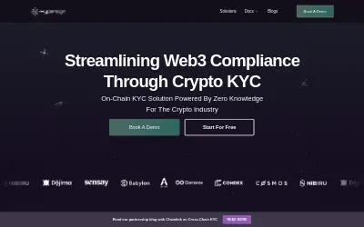 Website screenshot of Hypersign Identity Token (2026-05-23)