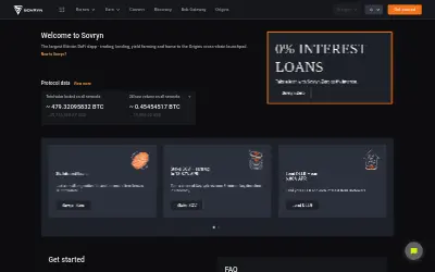 Website screenshot of Sovryn (2026-05-30)
