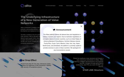 Website screenshot of Alitas (2026-05-22)