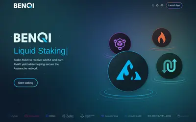Website screenshot of BENQI (2026-05-22)