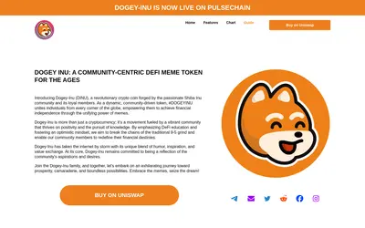 Website screenshot of Dogey-Inu (2026-04-20)