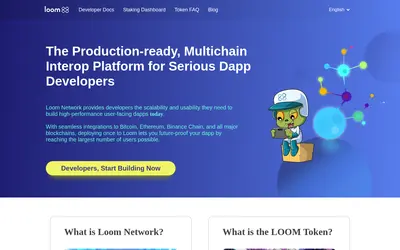 Website screenshot of Loom Network (2026-05-21)