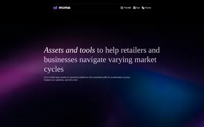 Website screenshot of Mimo Governance (2026-05-21)