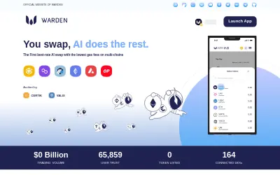 Website screenshot of Warden (2026-05-30)
