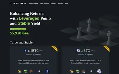 Website screenshot of Tranchess (2026-04-25)